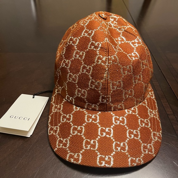 New Gucci GG Logo Monogram Baseball Hat - Picture 2 of 13